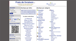 Desktop Screenshot of frais-de-livraison.com